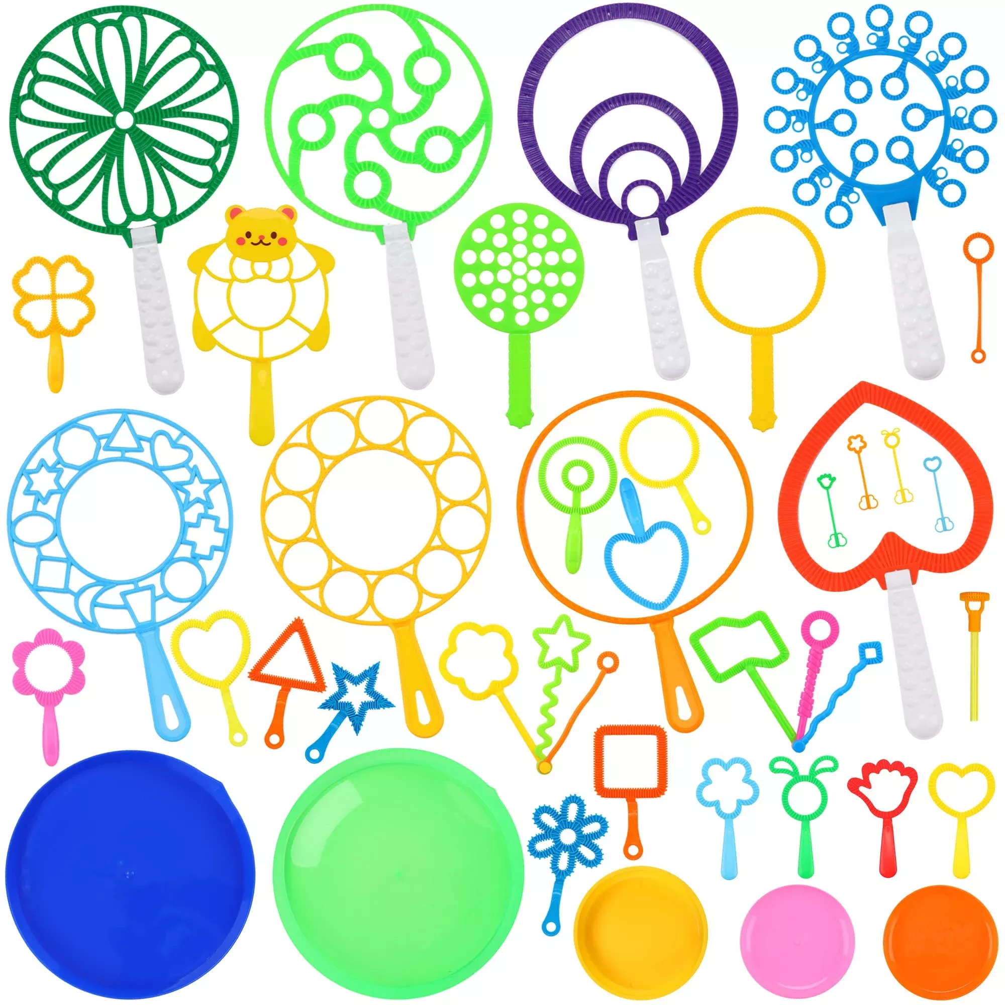 Oun Nana Large Bubble Wand Set 38 PCS Eco-Friendly Fun for Kids