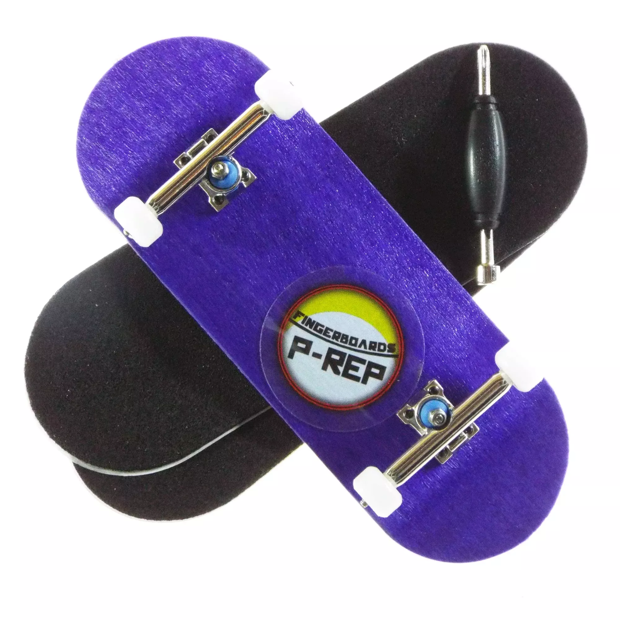 P-REP Solid Chromite Complete Skateboard, 32mm x 97mm, Purple, Wood Ma