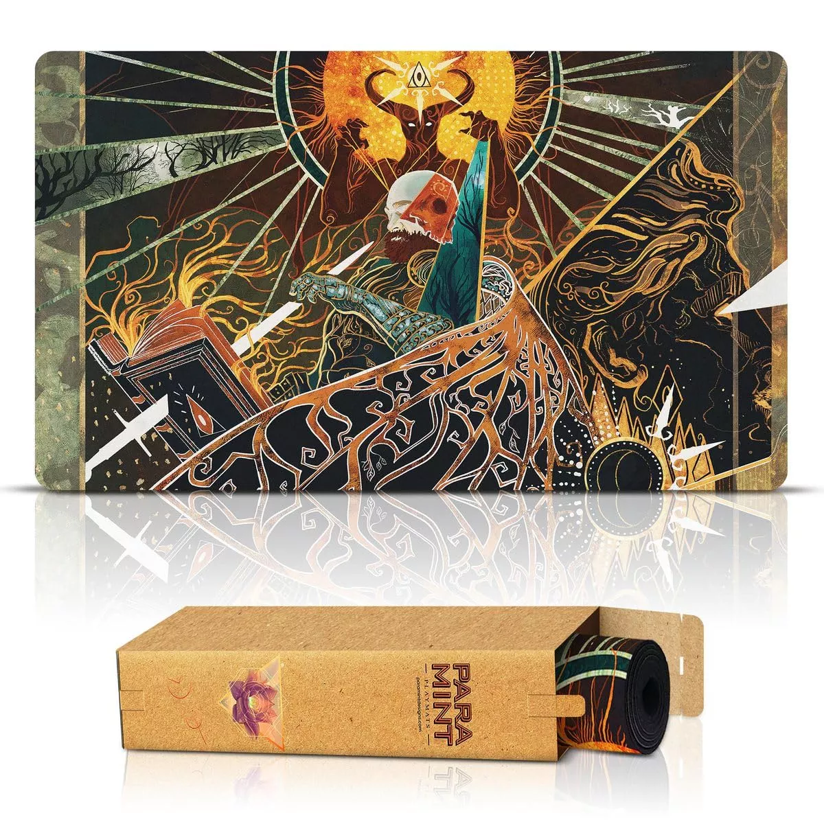 Paramint MTG Playmat - Stitched, Smooth Fabric, Non-Slip Rubber Base