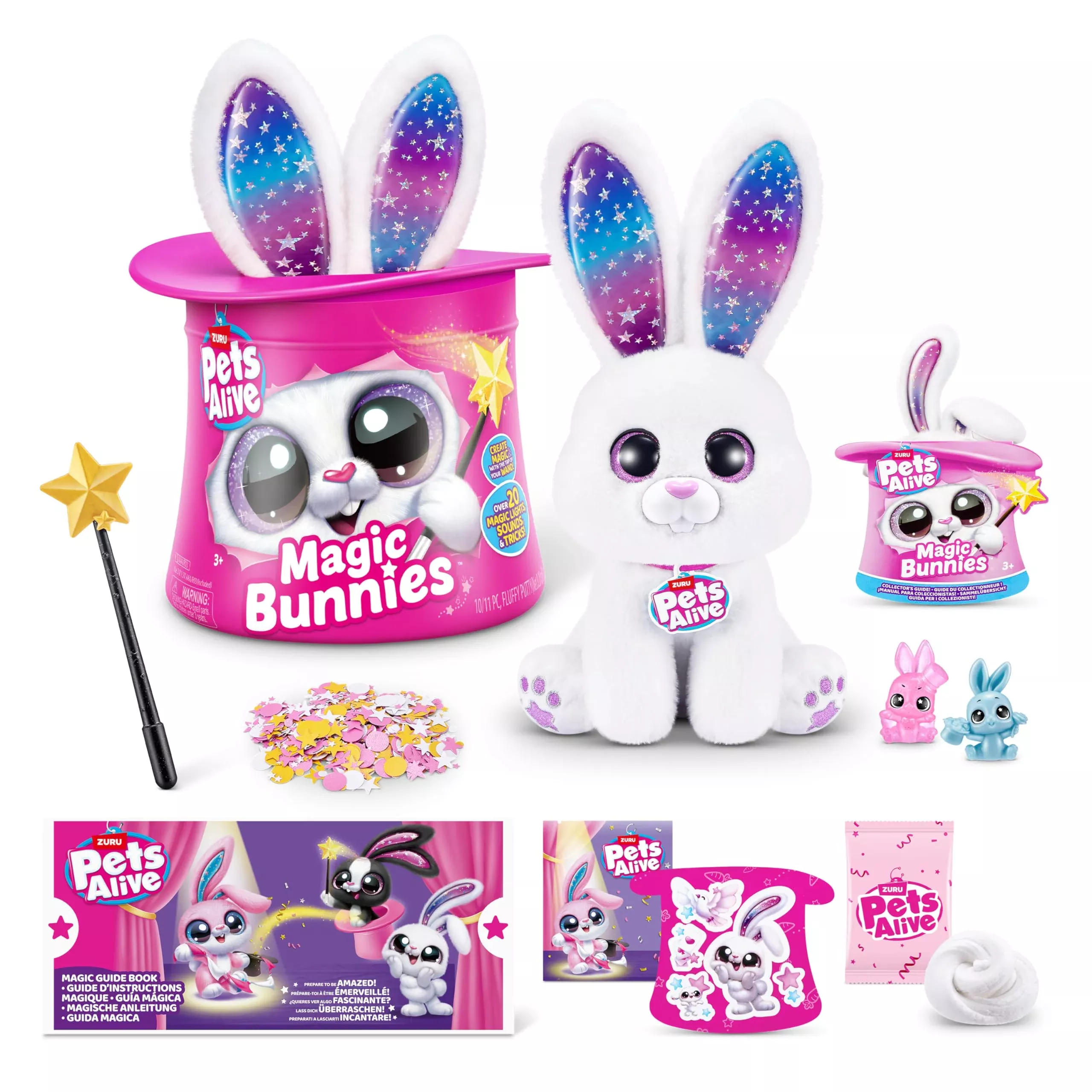 Pets Alive Magic Bunnies (Pearl) By Zuru Electronic Plush Unboxing Sur