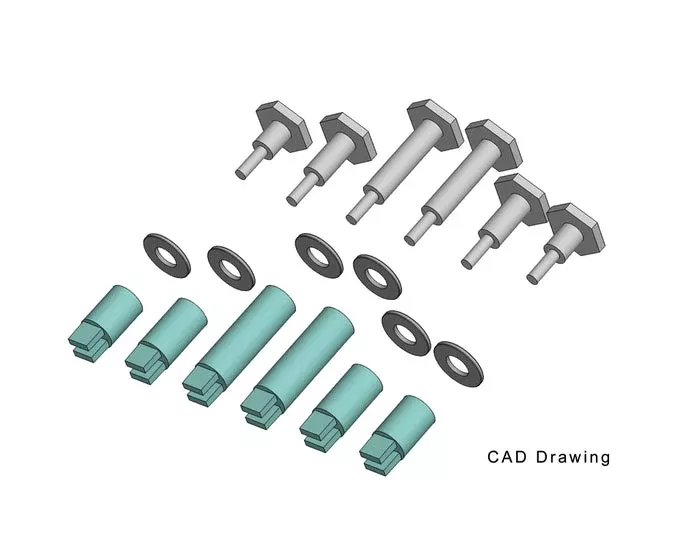 PIKO 36093 G Scale Crankpins - 36.5mm Starter Set Wheels