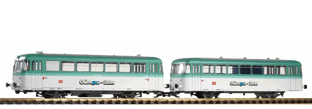 PIKO 37309 G Scale DB IV BR798 Railbus & Trailer, Mint Green, Sound