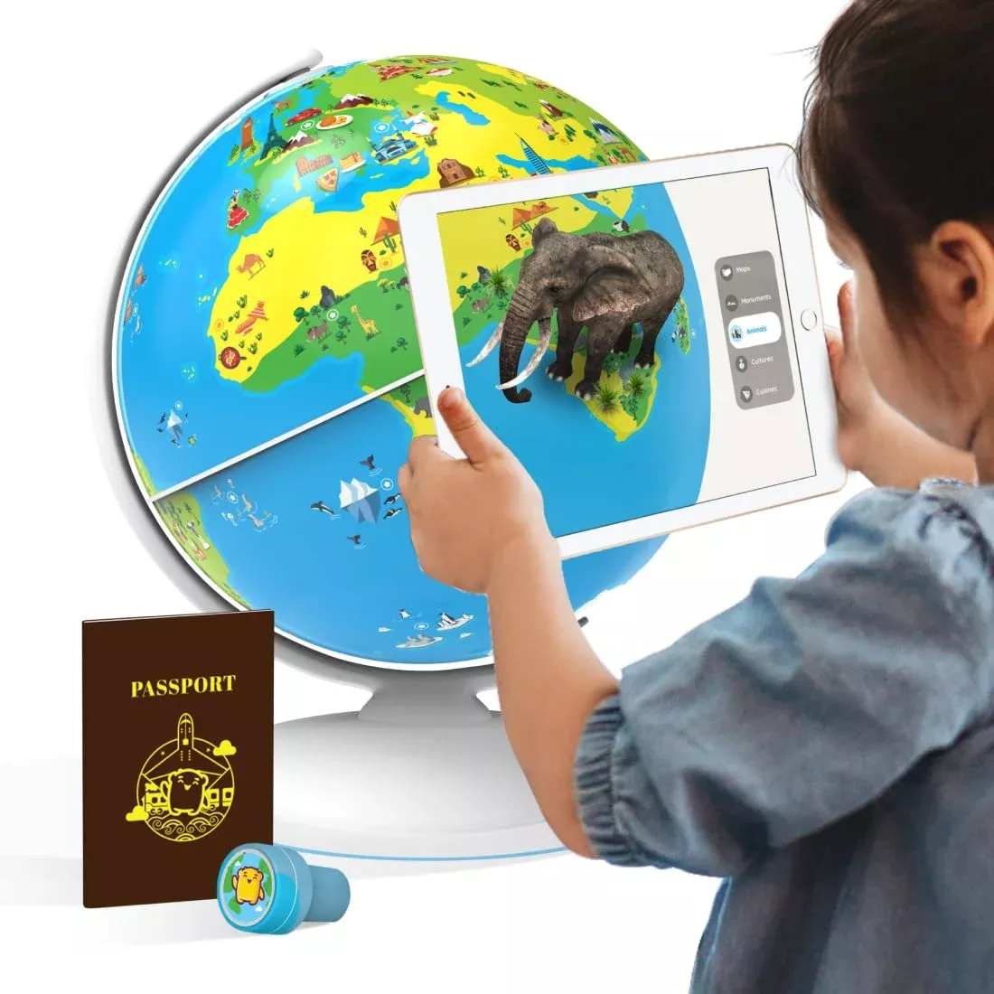 PlayShifu Orboot Earth Interactive Globe for Kids - Blue 10”