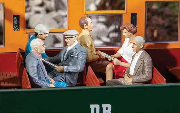 POLA 331503 G Gauge Seated Passengers Figures Set 2 6 Pack