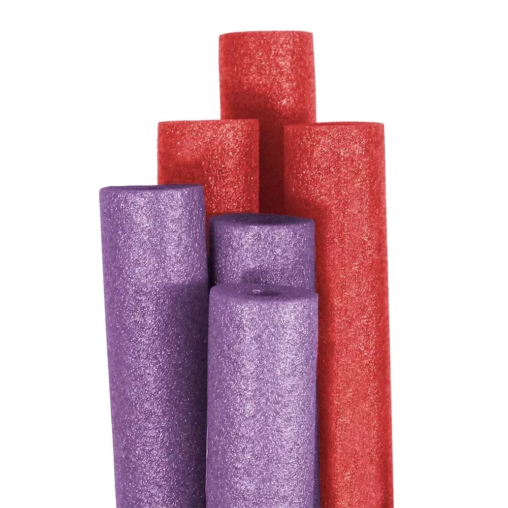 Pool Mate Jumbo Pool Noodles for Swimming | 56" | 6-Pack Purple/Red