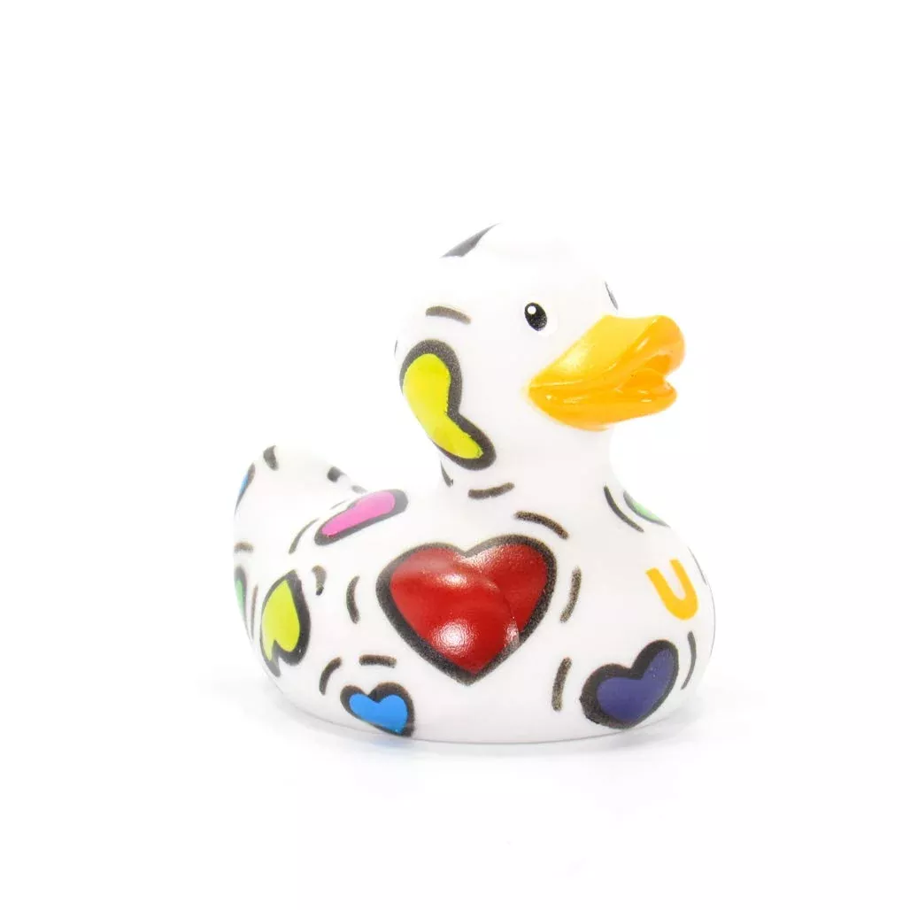 Pop Heart (Mini) Rubber Duck By Bud Ducks | Elegant Gift Ready Packagi