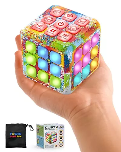 Power Your Fun Cubik Led Flashing Cube Memory Game - Electronic Handhe