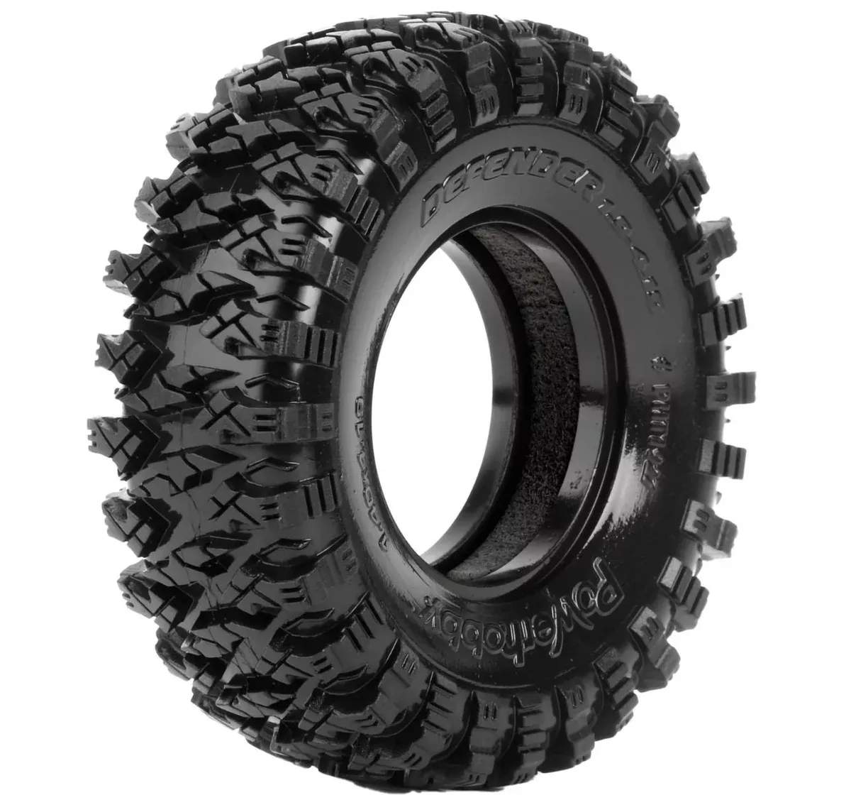 Powerhobby 1927 1.9" Defender 4.19" Crawler Tires with Dual Stage Foams 1 Pair