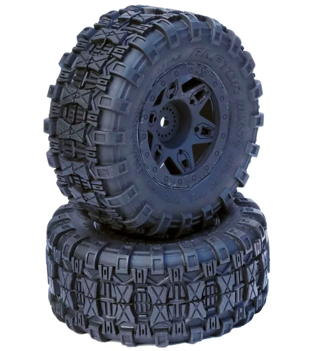 Powerhobby 2239-10 Black Raptor 2.2Belted Tires SCT Wheels for Traxxas 2WD Slash Front (1 Pair)
