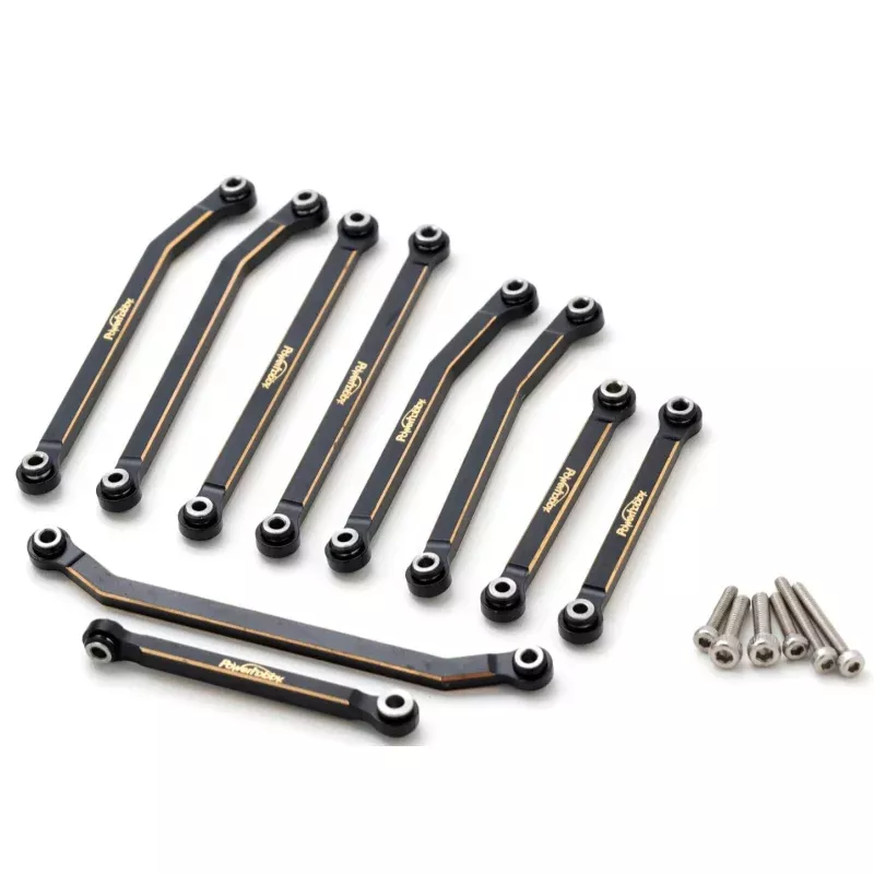 Powerhobby PHB6919 Brass High Clearance 4-Link with Steering Link for 1/18 Redcat Ascent-18