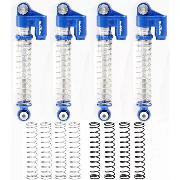 Powerhobby SCX24021 Blue Long Travel Aluminum Threaded 48mm Shocks for SCX24