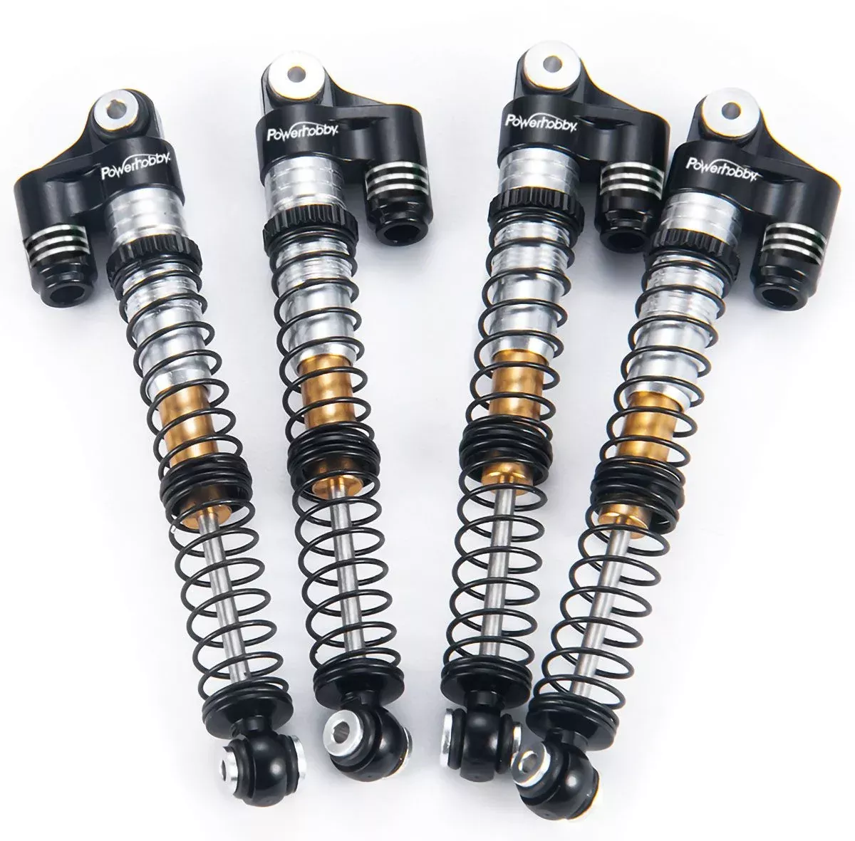 Powerhobby SCX24771 Black 58mm Long Travel Shocks for SCX24 Jeep or Bronco
