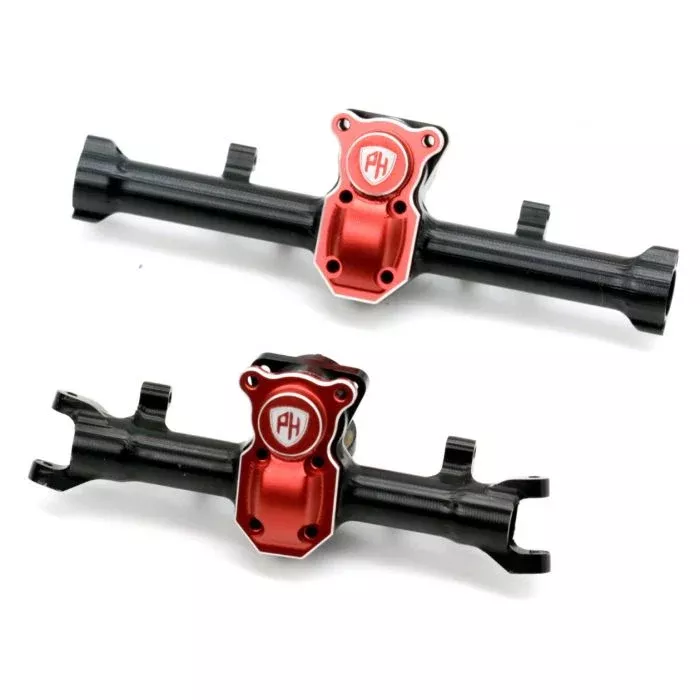 Powerhobby SCX2478 Black Aluminum Front and Rear Axle Housing Case for SCX24