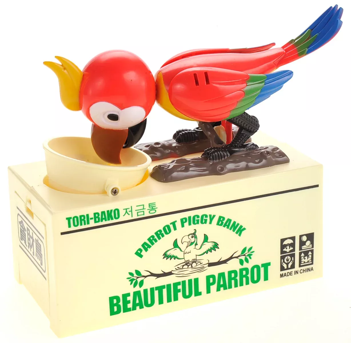 PowerTRC Parrot Coin Bank - Red Color - MPT501 Model