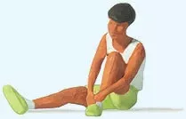 Preiser 28233 HO Scale Woman Tying Shoes Individual Figure