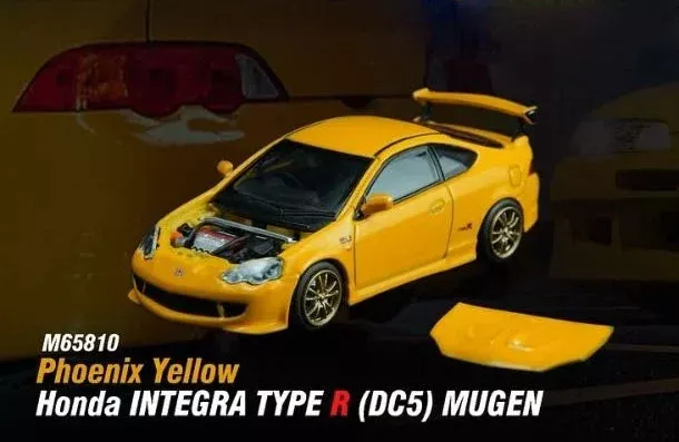 *PREORDER* MotorHelix 1:64 Honda Integra Type-R (DC5) MUGEN in Phoenix Yellow