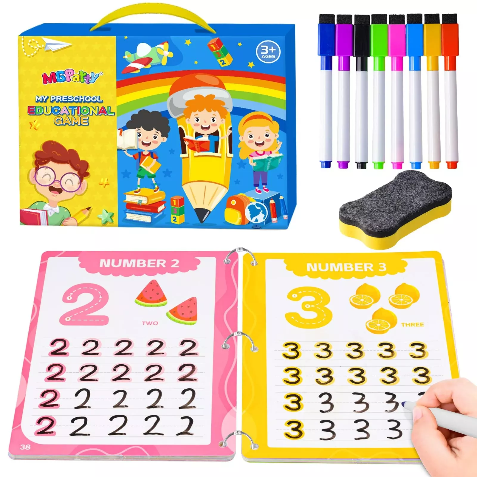 Preschool Learning Activities, 62 Pages Educational Workbook For Kids,
