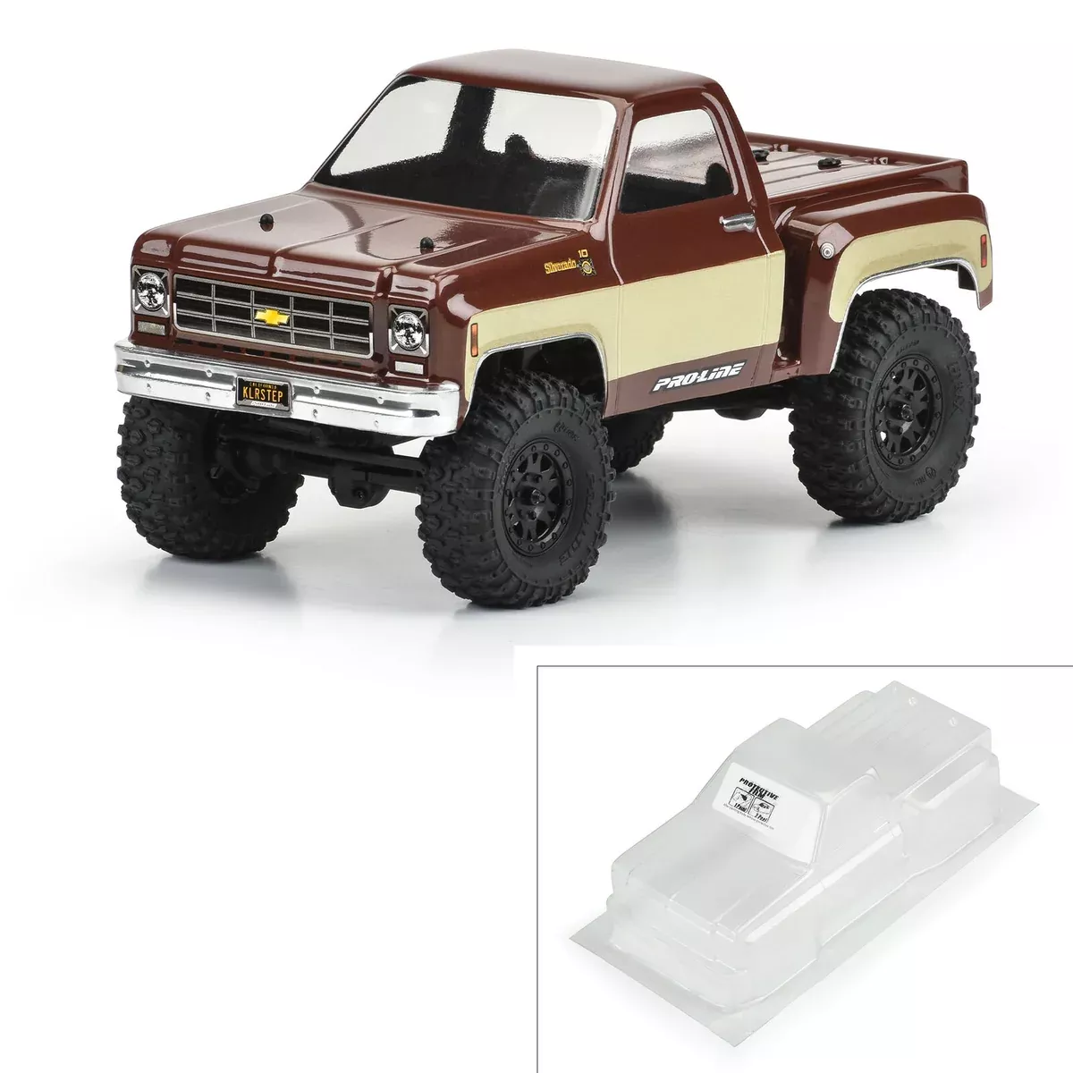 Pro-Line 3583-00 1978 Chevy K-10 Clear Body for 1/24 SCX24 Crawler
