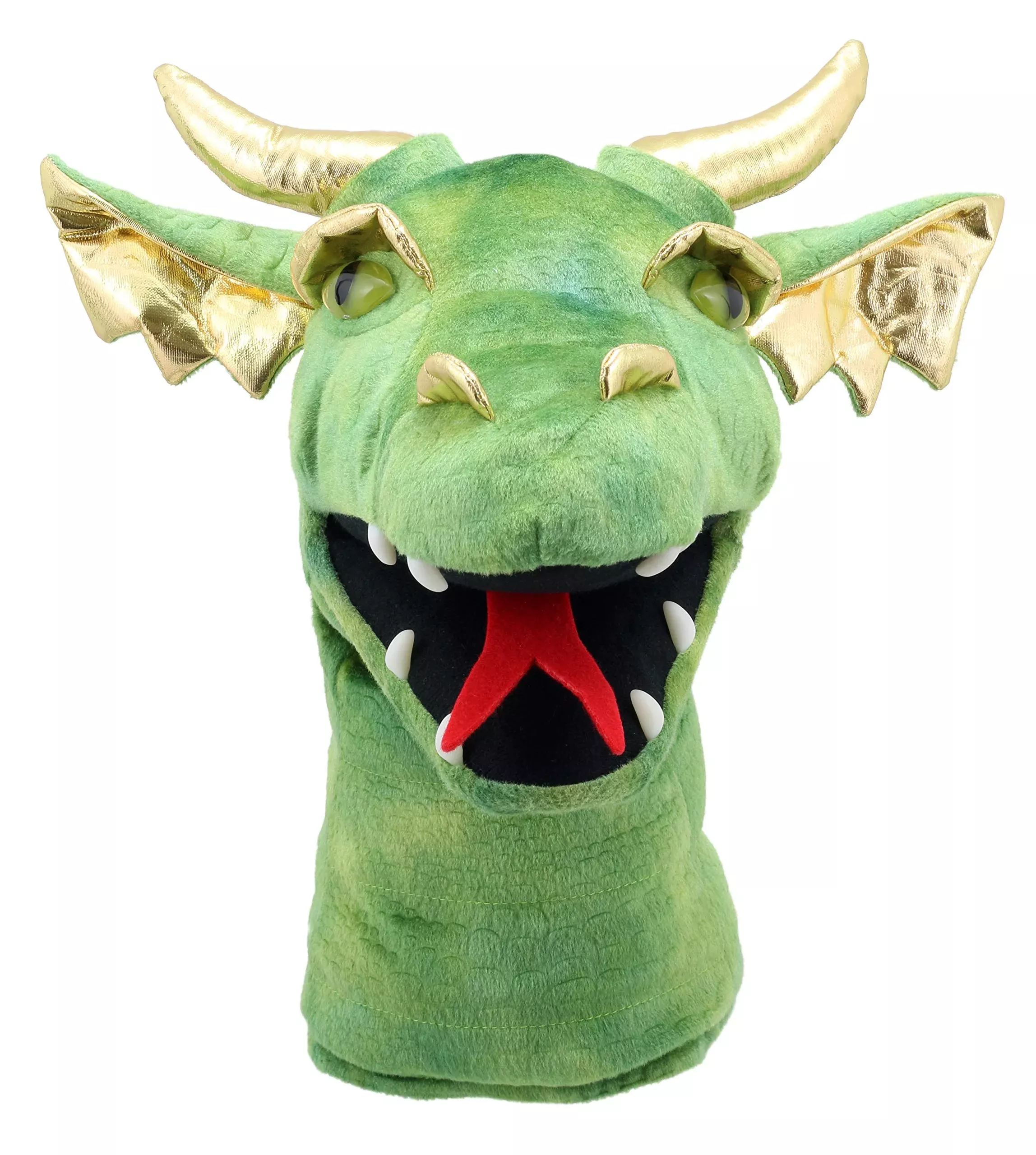 The Puppet Company - Large Dragon Heads - Dragon (Green) Hand Puppet