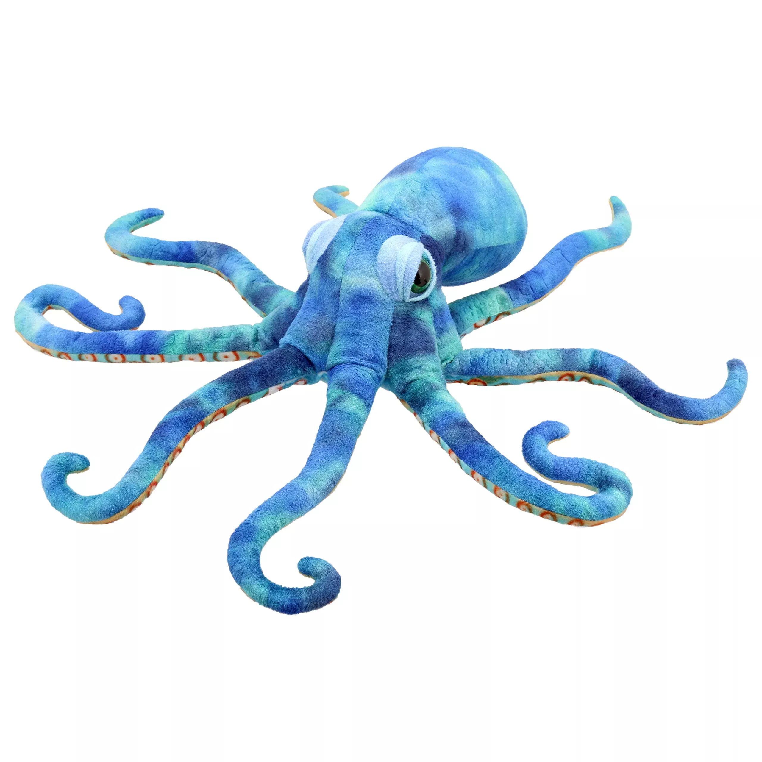The Puppet Company Large Octopus Puppet - 14" Height, Bold Fabrics