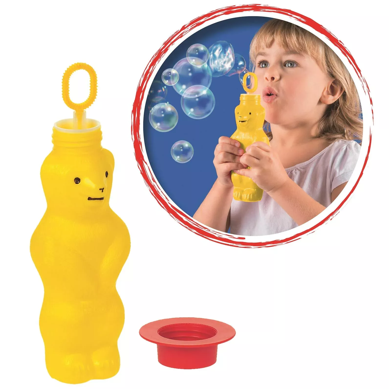 Pustefix Bubble Bear 6 oz Bubble Blowing Toy for Kids - Assorted Color