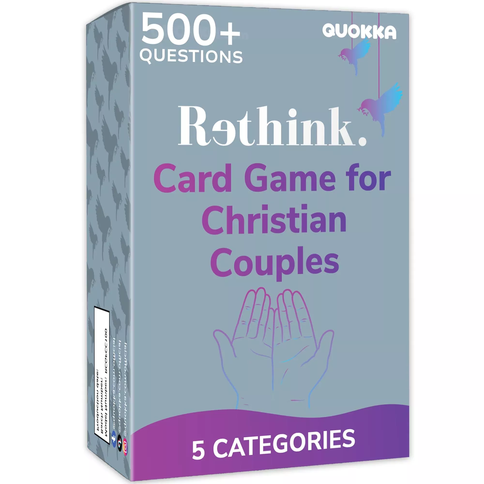 QUOKKA Conversation Cards Game - Christian Couples Edition | Original