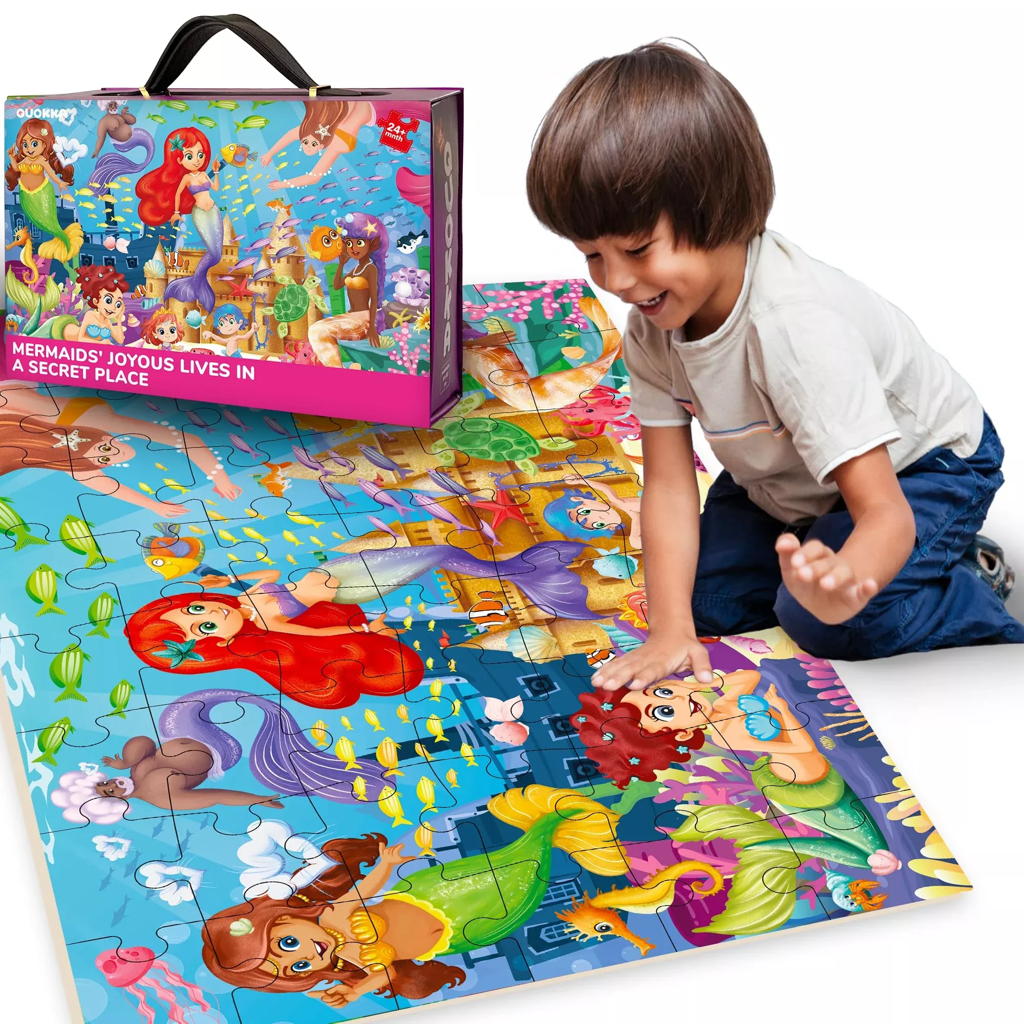 Quokka Giant Floor Puzzles For Kids Ages 4-6 - 2X3 Feet Extra-Thick 48