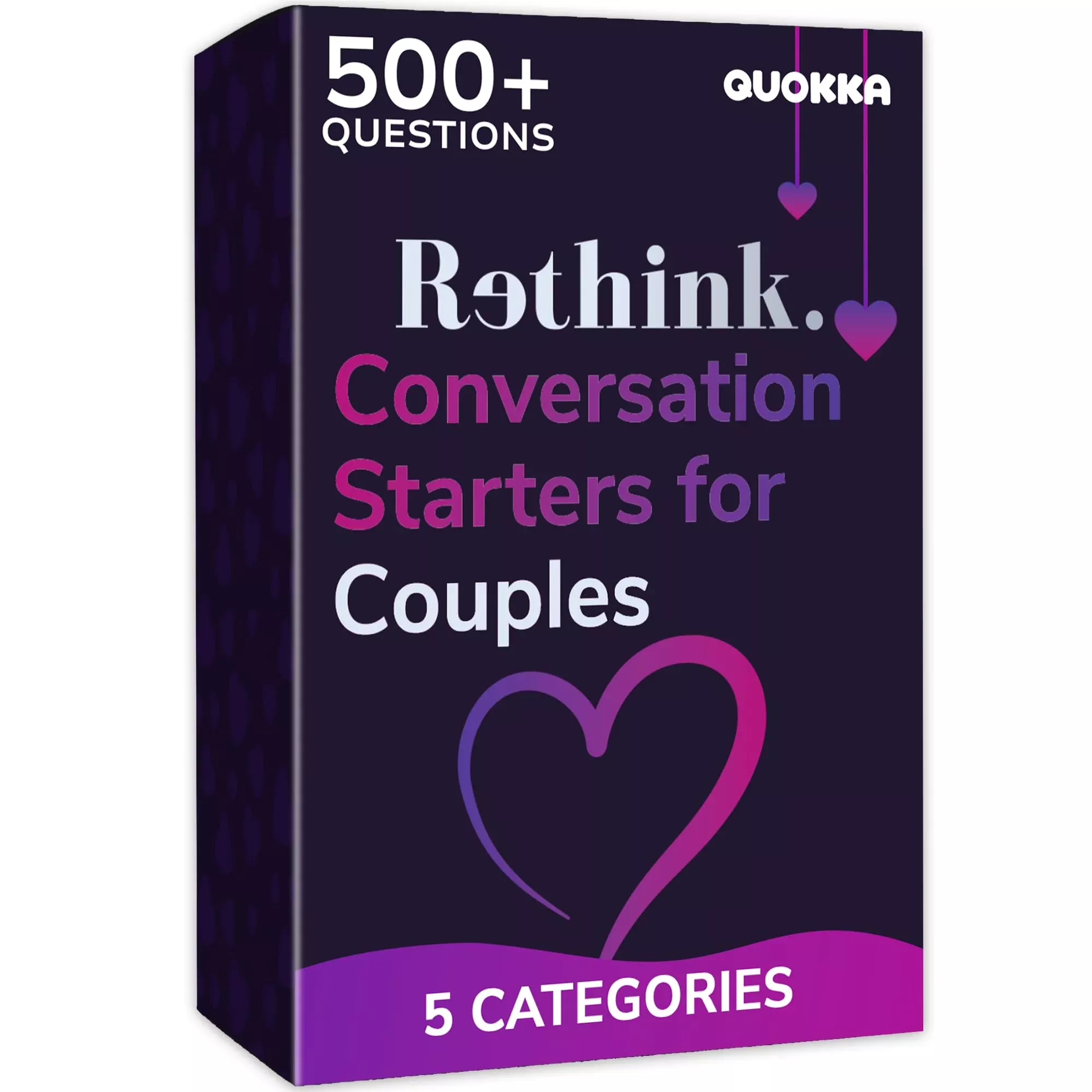 QUOKKA Know Me Better Couples Card Game - True Depths, 95 Cards