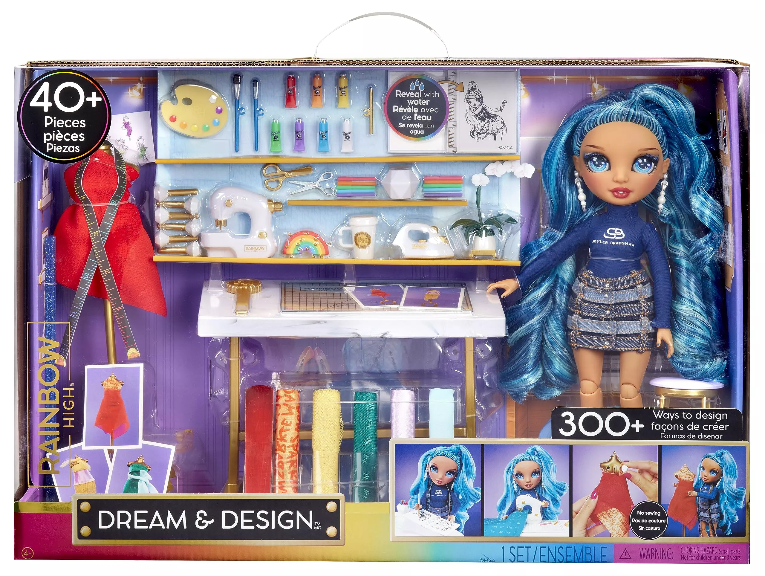 Rainbow High Dream & Design Fashion Studio Playset with Exclusive Blue
