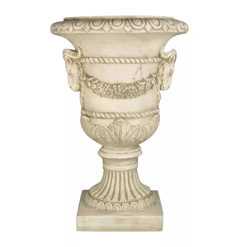 Ram and Garland Urn - Exquisite Architectural Urns for Elegant Décor
