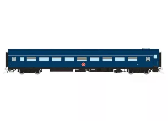 Rapido 100406 HO Scale Lightweight Coach MP - Jenks Blue Scheme 478