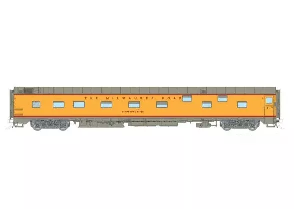 Rapido 101168 HO Scale Duplex Sleeper Milwaukee Road - 1955 UP Colors: Minnesota River