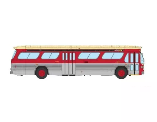Rapido 751098 HO Scale Deluxe New Look Suburban Bus - TTC - Maroon & Cream 3545
