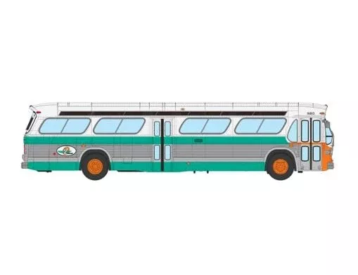 Rapido 753136 HO Scale Deluxe New Look Suburban Bus - AC Transit 980