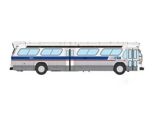 Rapido 753138 HO Scale Deluxe New Look Suburban Bus - Chicago CTA - Late scheme 9204