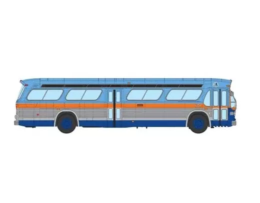 Rapido 753154 HO Scale Deluxe New Look Suburban Bus - Long Island MSBA 671