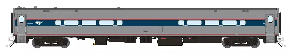 Rapido Trains 128061 HO Scale Horizon Club Dinette Amtrak Phase VI 58107