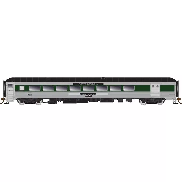 Rapido Trains 134022 HO Scale County Car with Baggage Penn Central 7180 Bronx County