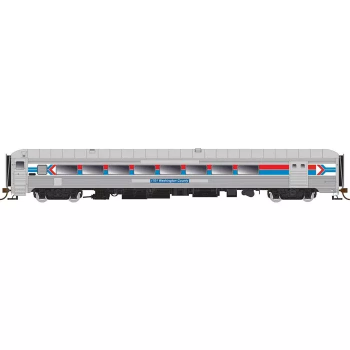 Rapido Trains 134025 HO Scale County Car with Baggage Amtrak 1701 Washington County