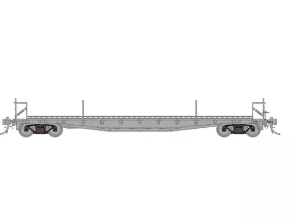 Rapido Trains 138098 HO Scale F30D 50' TOFC Flatcar "Early Style" Undecorated
