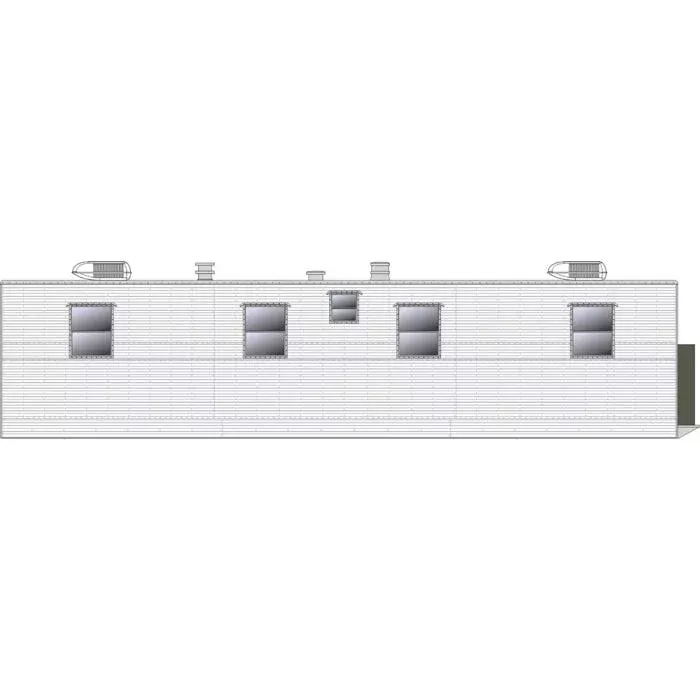 Rapido Trains 138203 HO Scale Dining Trailer Painted Unlettered