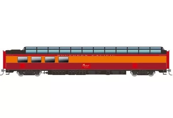 Rapido Trains 175001 HO Scale Dome Lounge Southern Pacific "Daylight" SP 3604