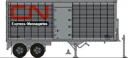 Rapido Trains 403093 HO Scale 26' Can-Car Dry Van Trailer with Side Door CN Express 206183