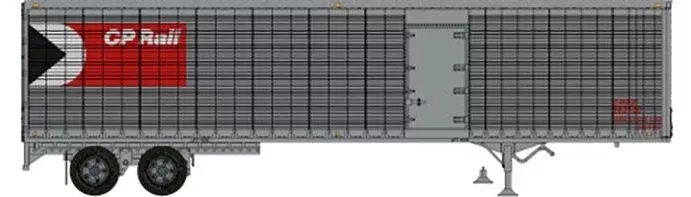 Rapido Trains 403113 HO Scale 45' Trailmobile Dry Van Trailer w/ Side Door CP Rail 282109