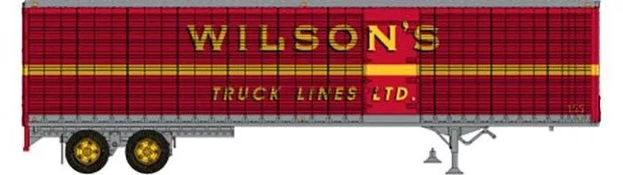 Rapido Trains 403118 HO Scale 45' Trailmobile Dry Van Trailer w/ Side Door Wilson's Truck Lines 155