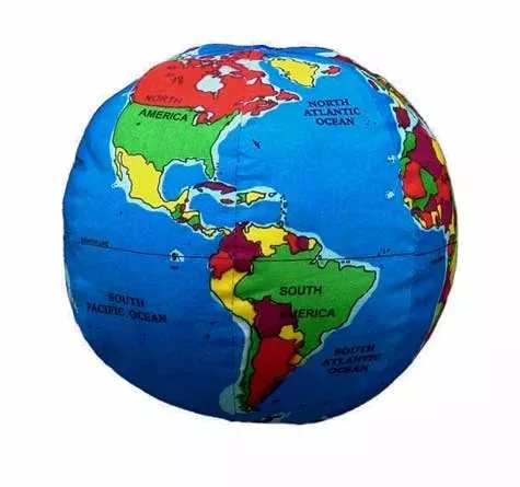 Rattle Baby Earth Hugg-A-Planet | Soft Plush Rattle Globe For Learning