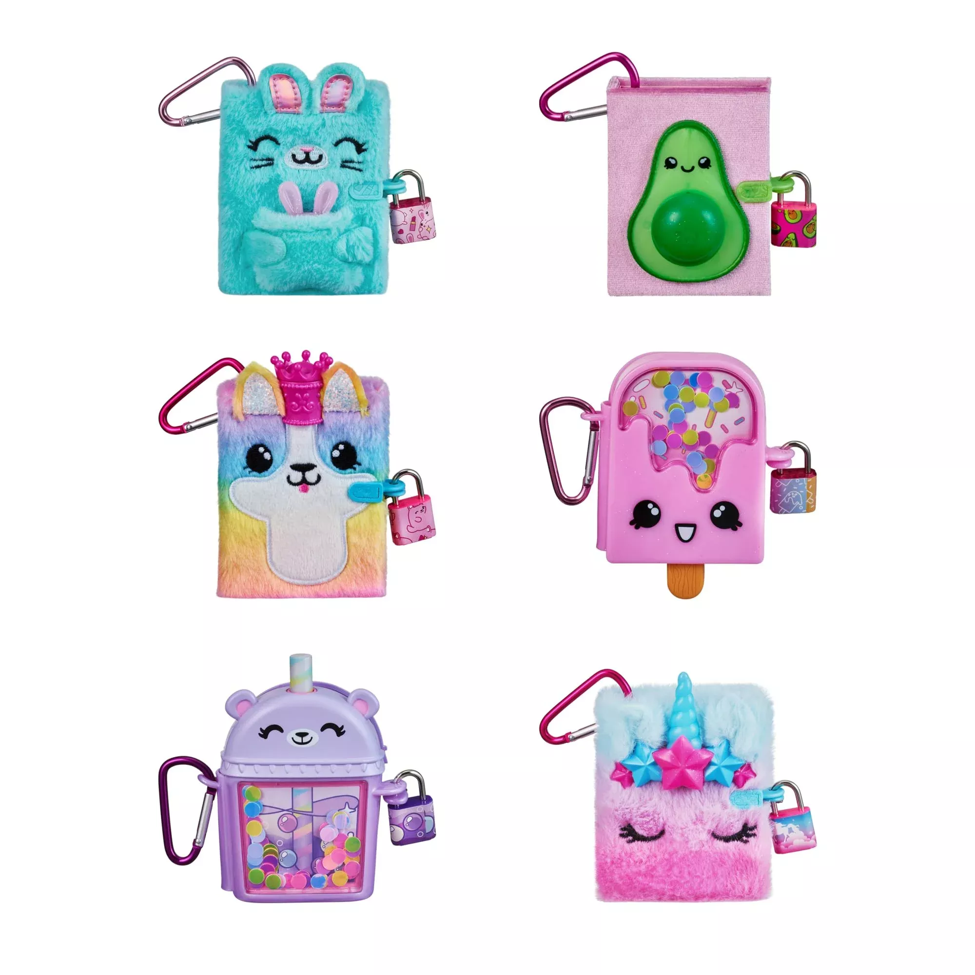 REAL LITTLES Journals with Surprises - Multicolor, 50 Pages, 6