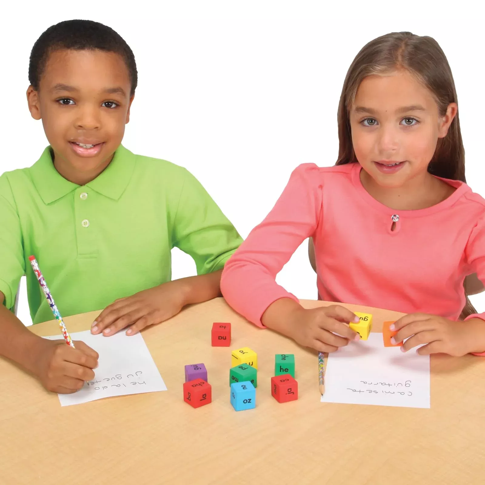 Really Good Stuff Spanish Syllable Dice Set for Grades K-2, 18 Pieces