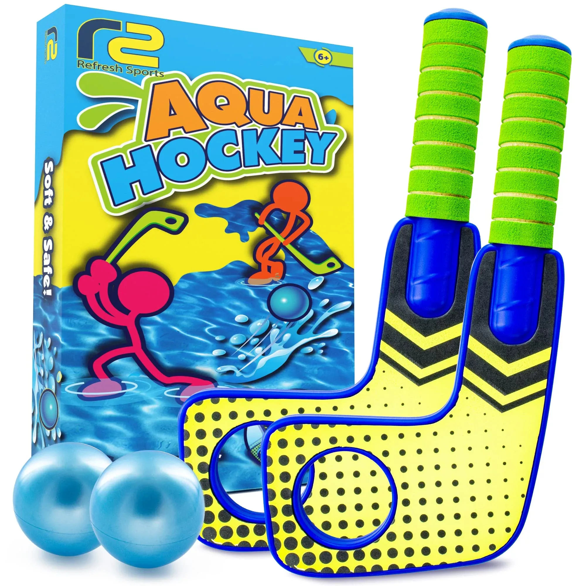 Refresh Sports Knee Hockey Mini Sticks for Water & Land, Blue, Medium