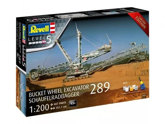 Revell 5685 1/200 Bucket Wheel Excavator 289 Limited Edition w/paint & glue